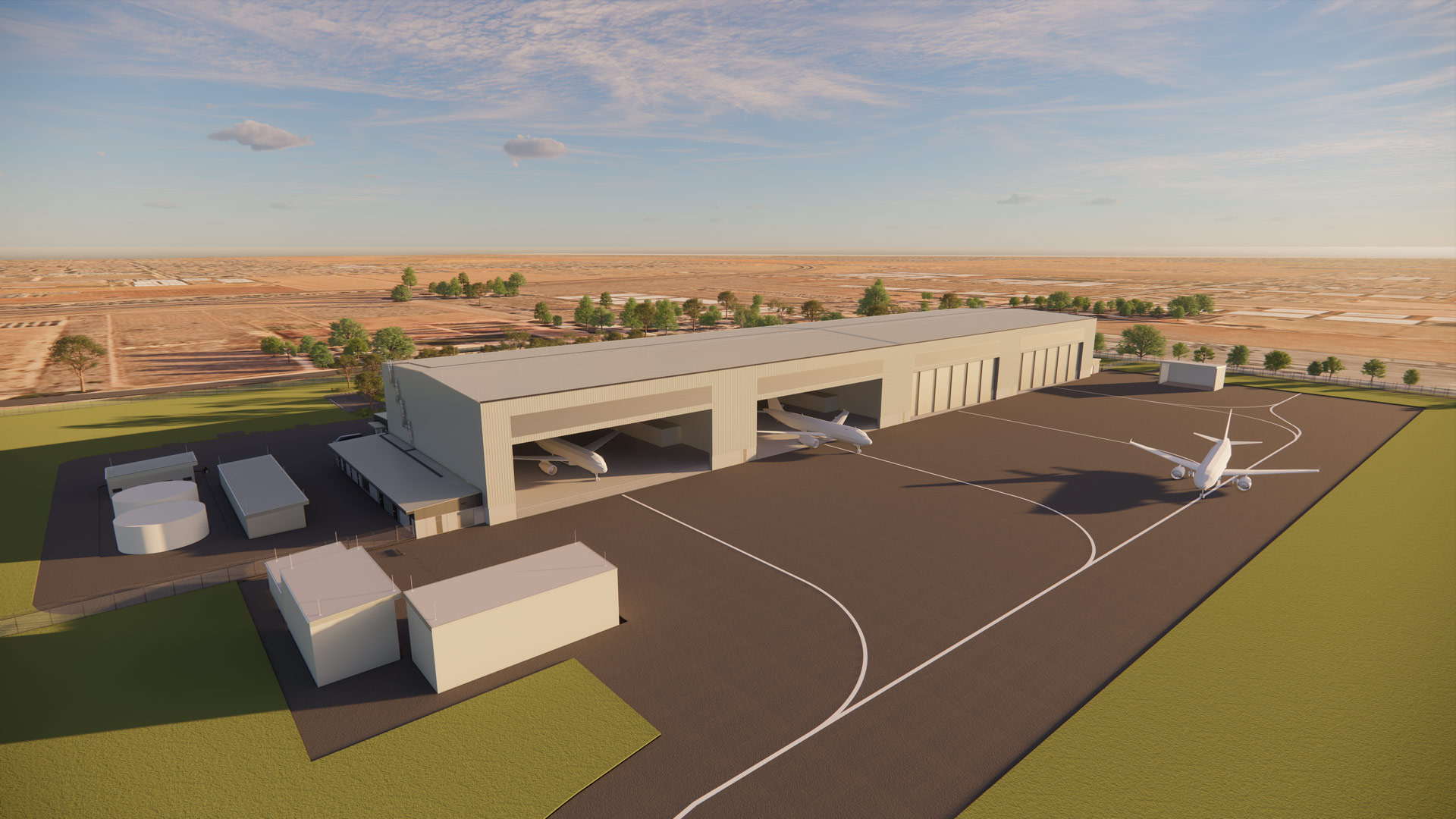 Artist impression of the Deep Maintenance and Modification Facility (DMMF) at Edinburgh