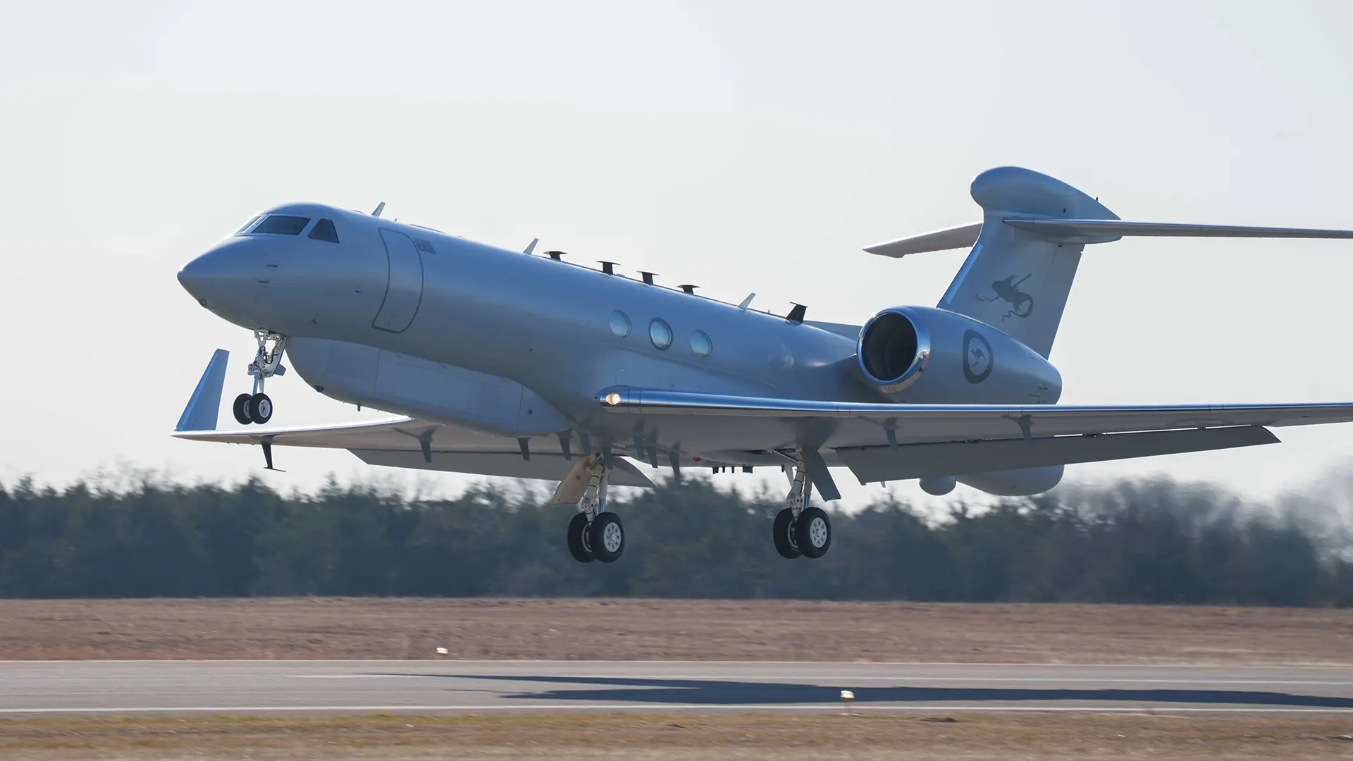 Australia's first MC-55A Peregrine aircraft departs the United States for RAAF Base Edinburgh, South Australia. Credit: Department of Defence