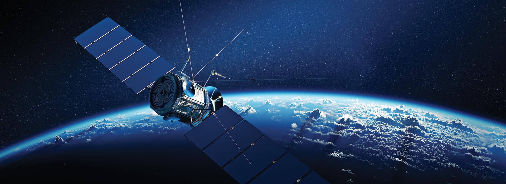 Space - Major Project - a satellite orbiting earth