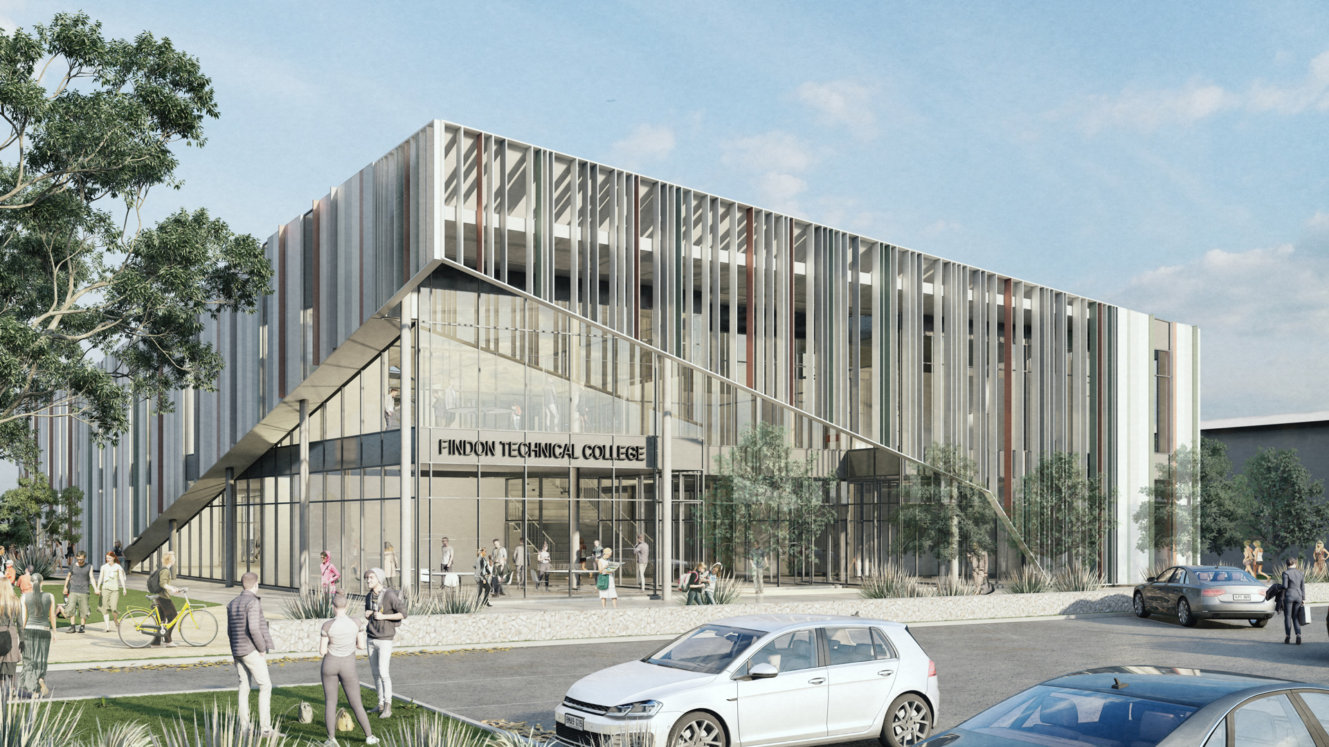 Artist impression of the Findon Technical College