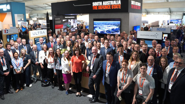Exhibitors on the South Australia - The Defence State Stand at Avalon 2023