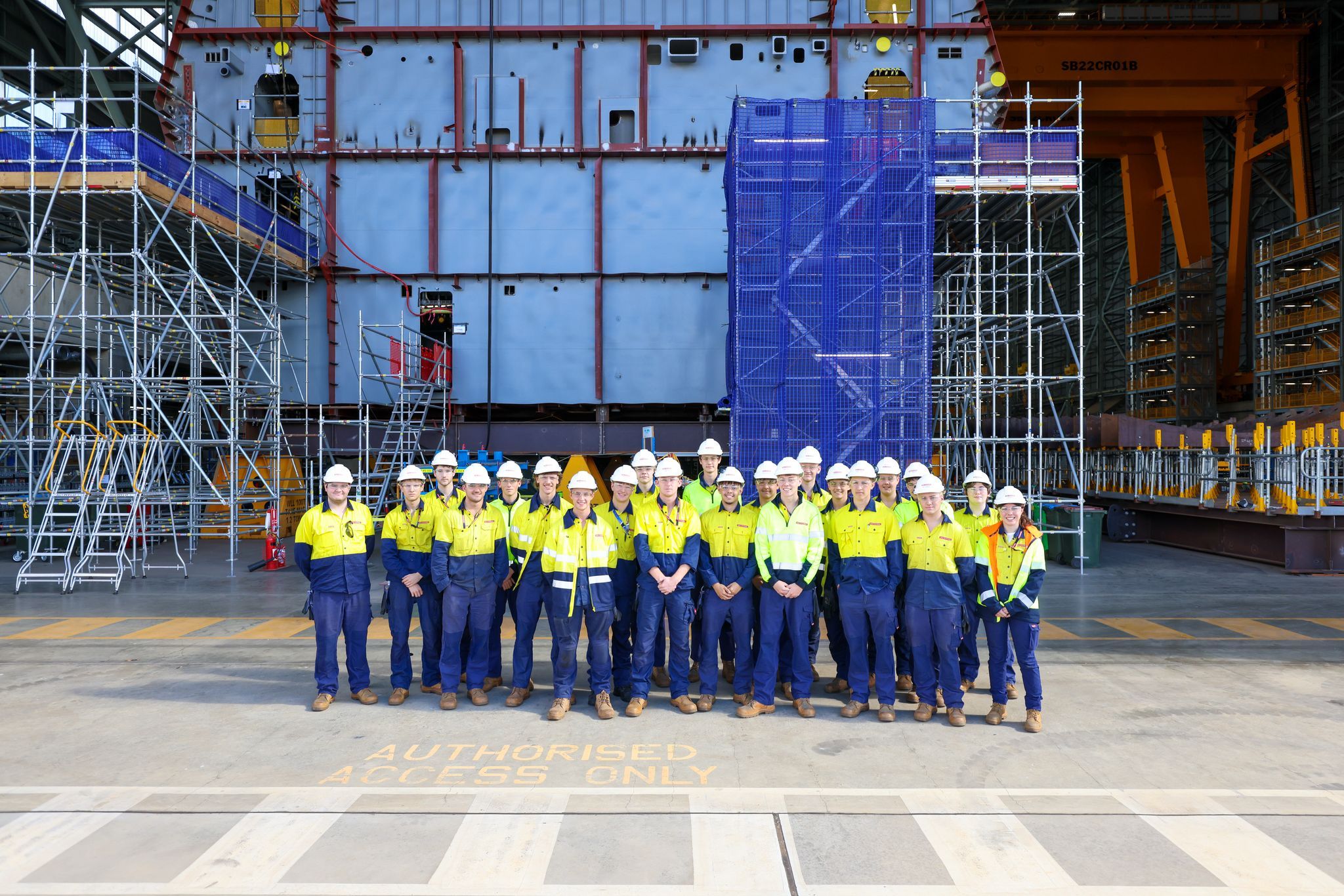 The first cohort of Year 12 Findon Tech College students starting their apprenticeship while still at school.