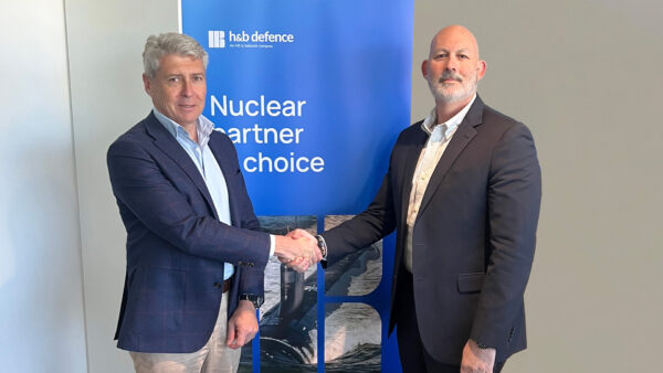 Tim Brown AM, Managing Director, H&B Defence and Dave Soldow, VP of Operations, HII nuclear Australia