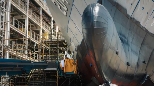 Eptec's abrasive blast and paint services in action